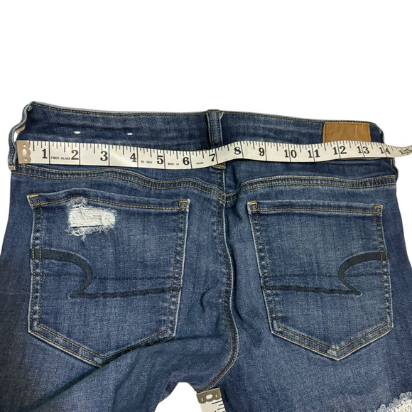 American Eagle midrise next level distressed skinny jeans size 8 - Picture 10 of 11